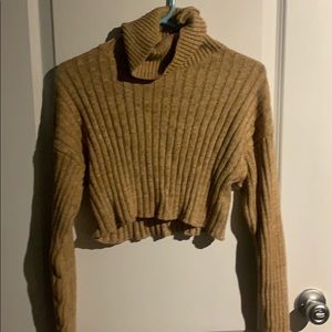 Cropped turtle neck